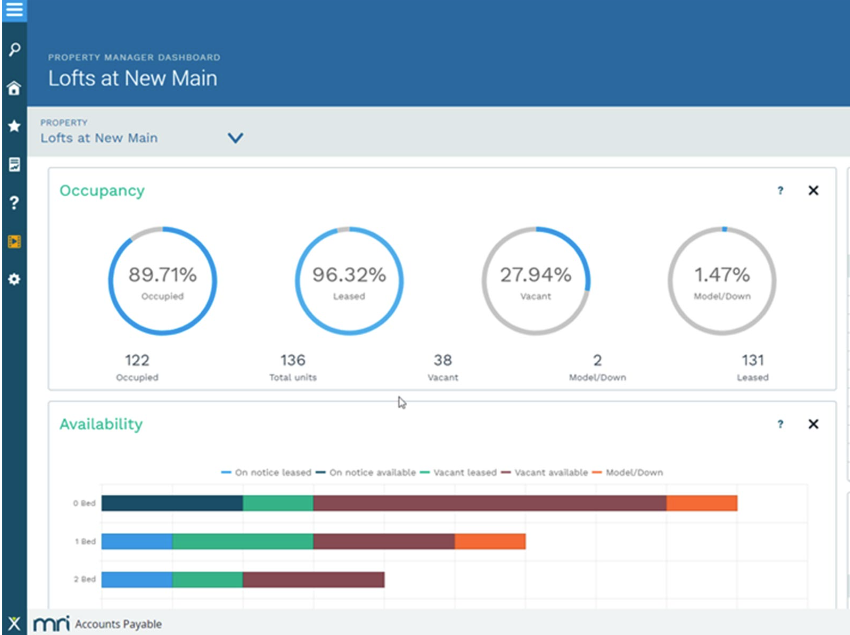 screenshot of MRI Residential Management